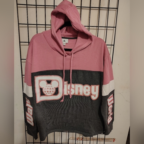 Disney Tops - Walt Disney World Spirit Pink Gray Hoodie
